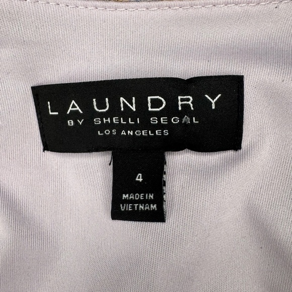 Laundry by Shelli Segal Long Sleeve Floral Mesh Wrap Dress Size 4. D20 - Picture 15 of 17